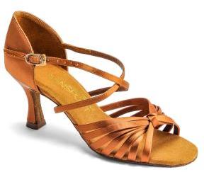 Обувь для танцев - Босоножки International Dance Shoes, La,L 3006, Black Satin, 2,5, каблук 7 см