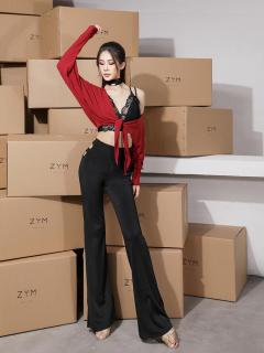 Брюки для латины ZYM, Like I Do Pants, 20811, Черные