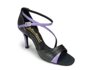 Обувь для танцев - Босоножки International Dance Shoes, La, Karina, Black Lilac 3 elit, Черный Лиловый, каблук (3) 8 см
