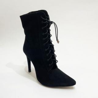 Ботильоны для танцев RUMMOS, BOOT, BOT1/110, Черный нубук, каблук 8 см