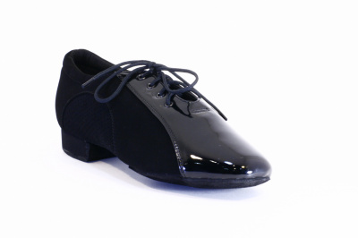 Ботинки Dancemaster, St, 2520 (широкая), Черная лакированная кожа Черный нубук