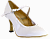 Туфли Dancemaster, 011d, Белая кожа, каблук 7 см