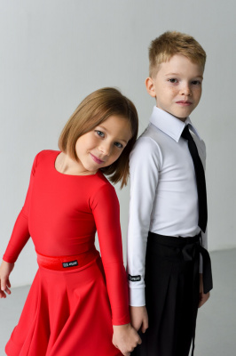 Платье рейтинговое юбка годе и боди Atelier, Мерида, Красная лайкра