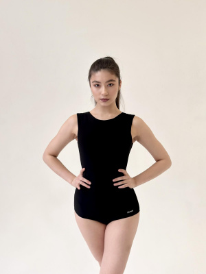 Боди для танцев с полоской под чашки Atelier, Лола, Черный
