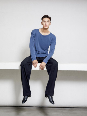 Топ тренировочный для мужчин ZYM, Easy Look Shirt, N017, Голубой
