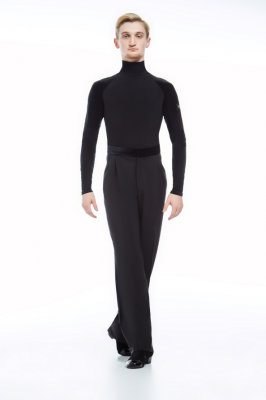 Гольф  мужской Dream Dance, ГМ-898, Черный стрейч с бархатом