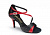 Обувь для танцев - Босоножки International Dance Shoes, La, Karina, Black Red 3 elit, Черный Красный, каблук (3) 8 см