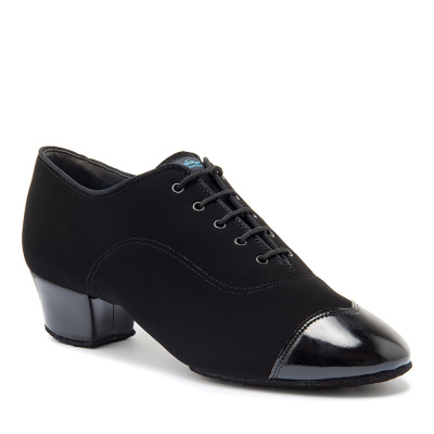 Ботинки International Dance Shoes, La, Rumba Duo, Black Lycra, Черный нубук с лаком
